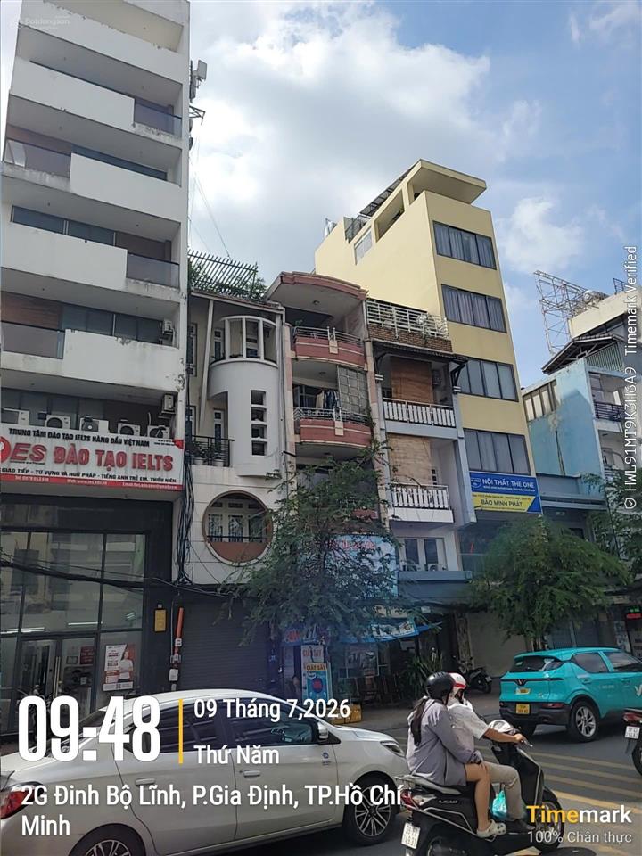 Giảm sốc 6 tỷ  tòa nhà góc 2mt đinh bộ lĩnh 6x16m, 9 tầng thang máy  hđt 120 triệu, giá về 40 tỷ
