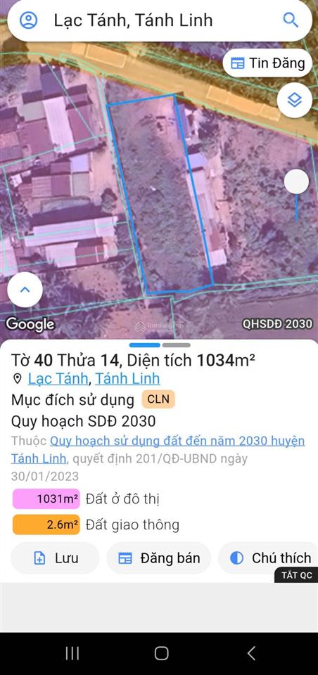 Chính chủ bán gấp lô đất tại mtđ điện biên phủ thị trấn lạc tánh, huyện tánh linh, tỉnh bình thuận