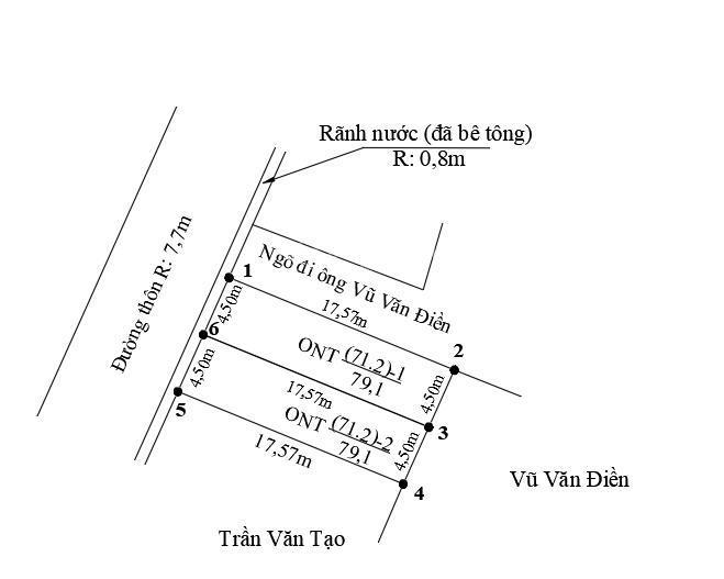 Bán 2 lô liền kề tại tân dân, an lão đường thôn trải nhựa 8m