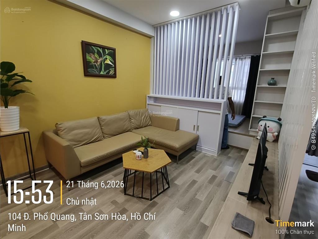 The botanica 58m2, 1pn + full nội thất 13,7tr ở liền  0797 799 *** ạ