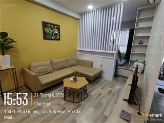 The botanica 58m2, 1pn + full nội thất 13,7tr ở liền  0797 799 *** ạ