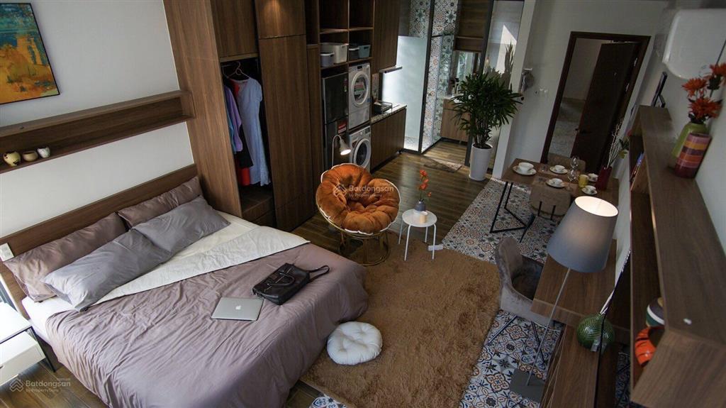 Căn studio thiết kế gỗ ấm ánh sáng tự nhiên