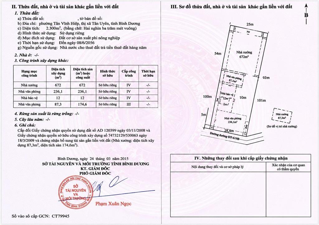 Bán xưởng đang sản xuất tại tân vĩnh hiệp 2300m2 xưởng có hoàn công đầy đủ , skc hạn còn 2056