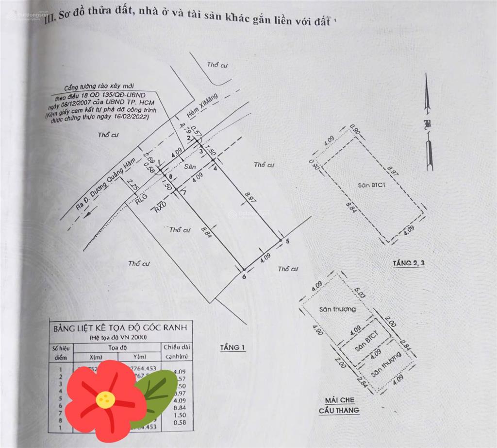 Trục đường chính dương quảng hàm  20m ra mặt tiền  4 tầng