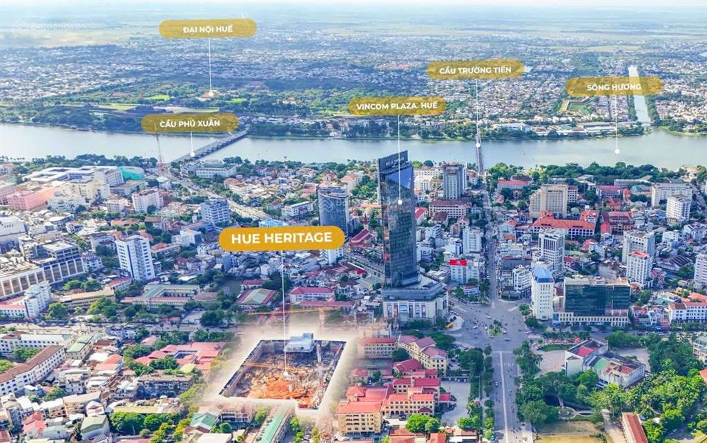 Căn hộ cao cấp 3pn view trực diện sông hương thành phố huế  ngay ngã 6 trung tâm