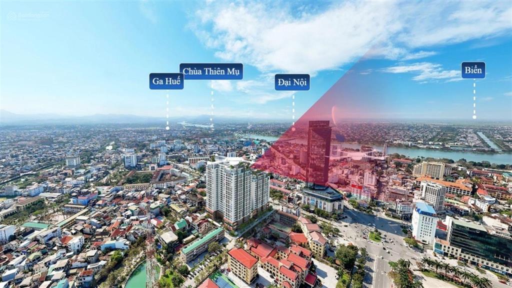 Căn hộ cao cấp 3pn view trực diện sông hương thành phố huế  ngay ngã 6 trung tâm