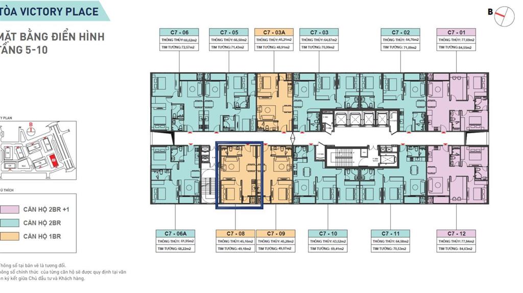 Bán căn 1pn45m2 capital square  tòa victory  chỉ từ 3,x tỷ giá trực tiếp từ cđt