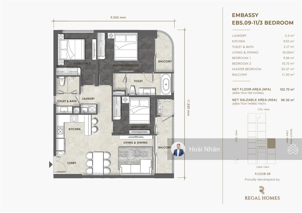 Quá rẻ 4,x tỷ  siêu phẩm góc 3pn tầng cao view trực diện sông & biển tại thành phố đà nẵng