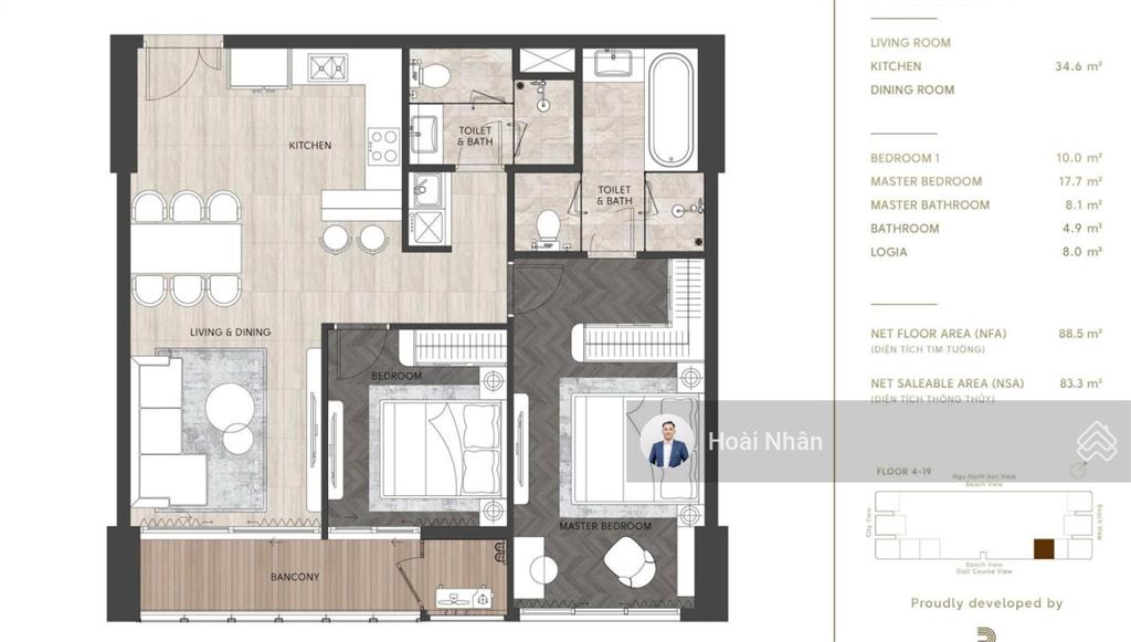Hot! chính sách bán hàng chỉ vốn tự có 10%  cơ hội sở hữu căn hộ hạng sang view sông hướng biển dn