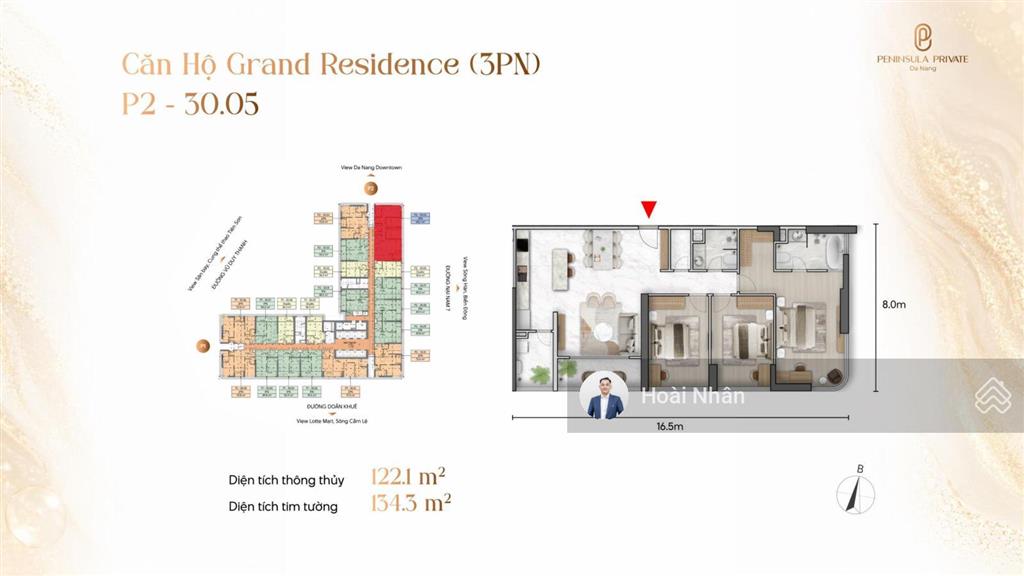Peninsula private căn 1pn  47m  tài sản dòng tiền giữa trung tâm đà nẵng
