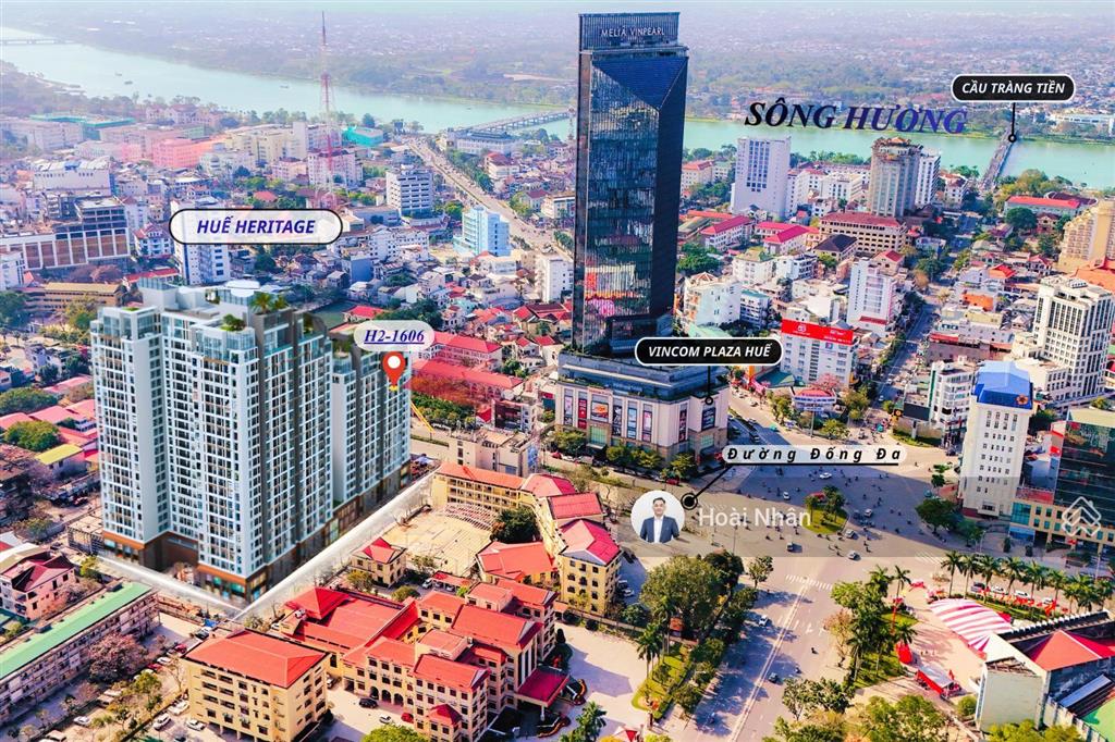 Ra mắt 2pn h2  1602 view trực diện ngã 6 thành phố, sông hương  vị trí đẹp hue heritage