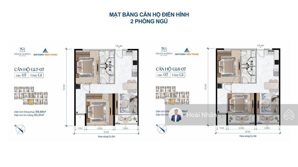 Căn hộ biển sở hữu lâu dài  view trực diện biển grand marina đà nẵng