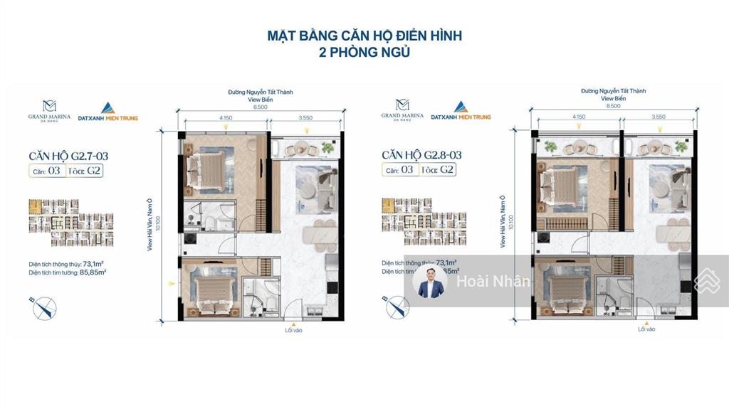 Căn hộ biển sở hữu lâu dài  view trực diện biển grand marina đà nẵng