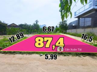 Bán đất diên an, xã diên khánh  lô góc 2 mặt tiền  diện tích 87,4m2 ngang 6m  giá 1tỷ550
