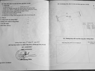 Bán 2 lô liền kề 200m2 mt tố hữu,p nghĩa lộ, q. ngãi, bên bờ sông trà, trước có công viên cây xanh.