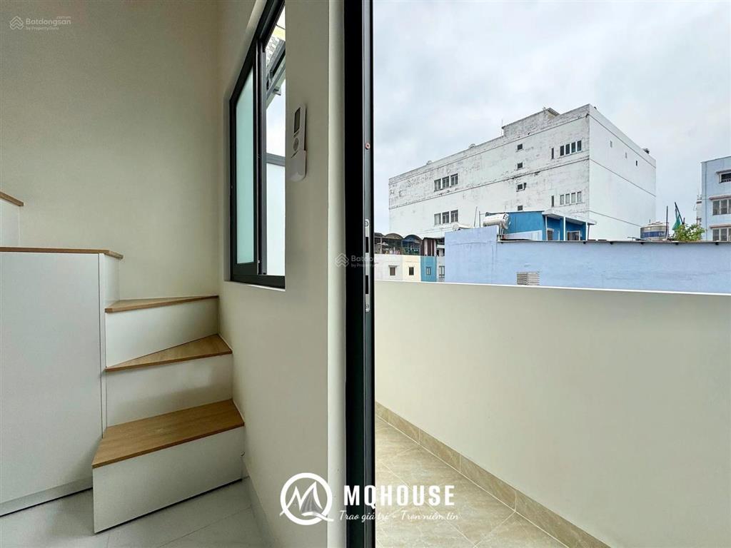 Căn hộ gác ban công mới xây 100%  tô ký  cvpm quang trung  full nội thất