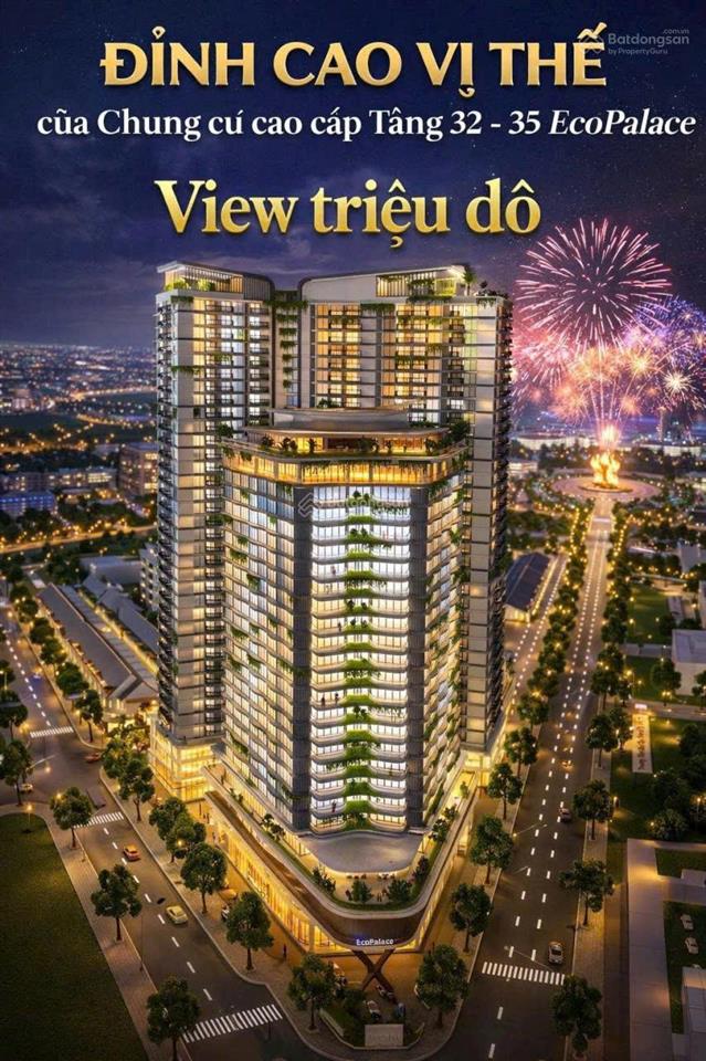 Bán căn hộ cao cắp ecopalace tầng 32, 2pn giá khoảng 2,94 tỷ mở bán đợt 1