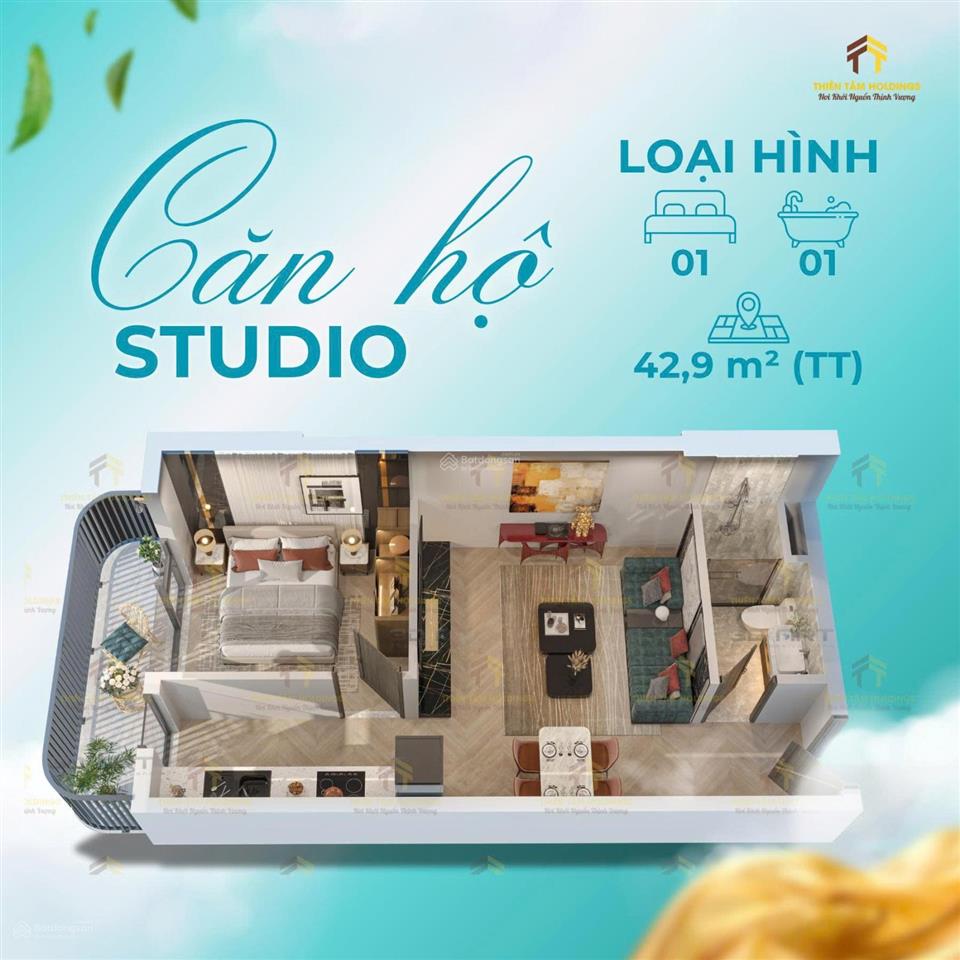 Căn hộ ecopalace bmt chỉ 1,95 tỷ hướng đông view hồ bơi