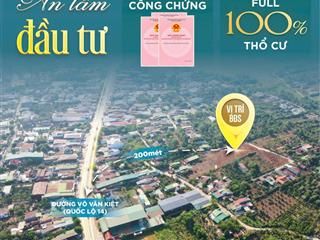 Đất nhà vườn buôn ma thuột chỉ 1 tỷ/1 lô