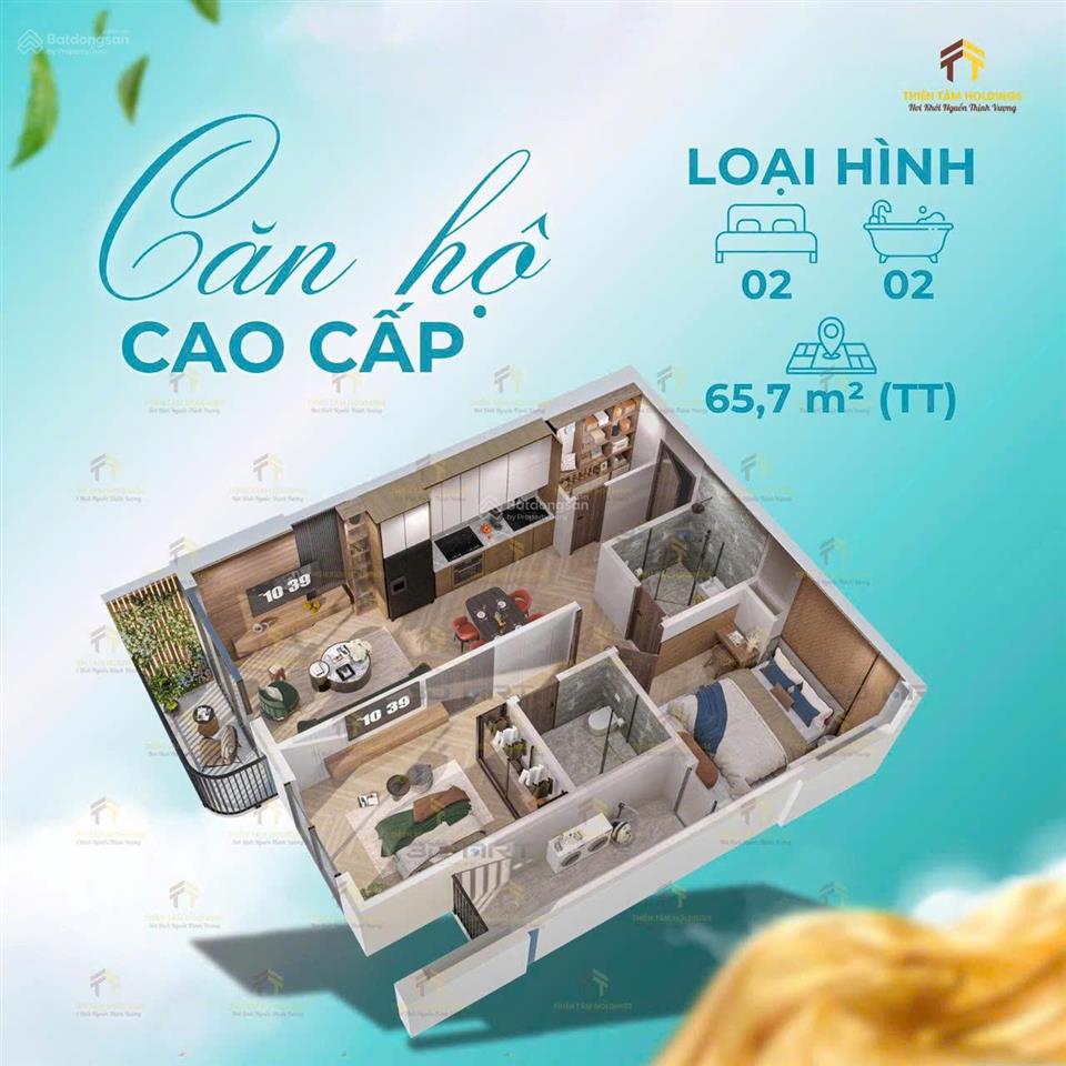 Eco palace buôn ma thuột căn hộ 2pn tầng cao, view pháo hoa