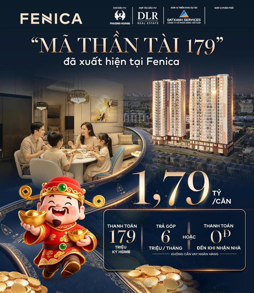 Fenica giá chỉ 1 tỷ 790 triệu, thanh toán 6 triệu đồng/tháng