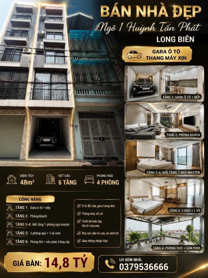 BÁN NHÀ HUỲNH TẤN PHÁT- LONG BIÊN - Ô TÔ ĐỖ CỬA