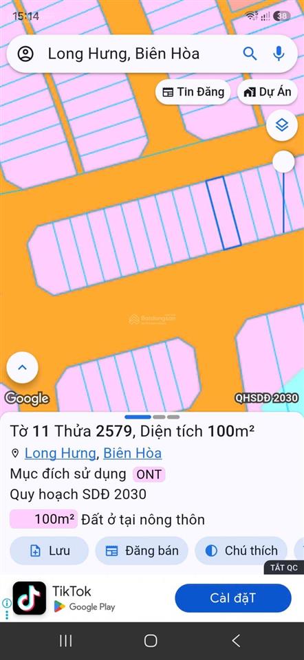 Cần bán lô đất hai mặt tiền đường 21m hướng đông nam trục shop khu đô thị long hưng city