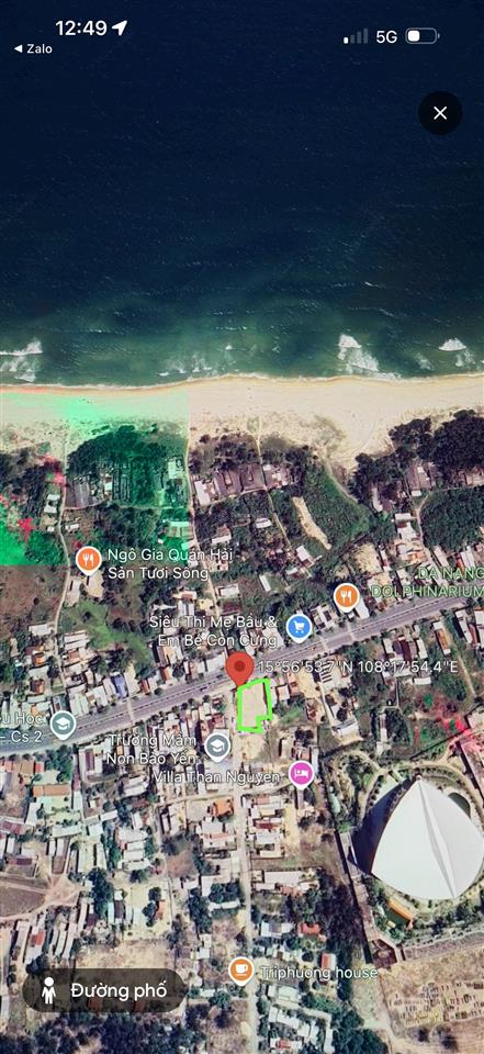 Bán đất lô góc siêu đẹp 890m2 full thổ cư mặt đường chính võ nguyên giáp, hướng bãi biển tp đà nẵng