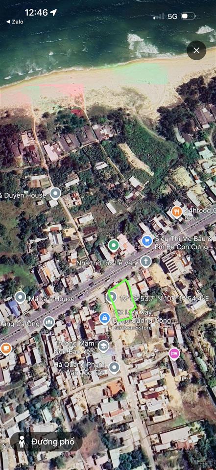 Bán đất lô góc siêu đẹp 890m2 full thổ cư mặt đường chính võ nguyên giáp, hướng bãi biển tp đà nẵng