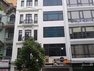 Cho thuê nhà kđt định công  gần bv bưu điện, dt 100m*5 tầng, thang máy, nhà mới, giá thuê 35tr/th