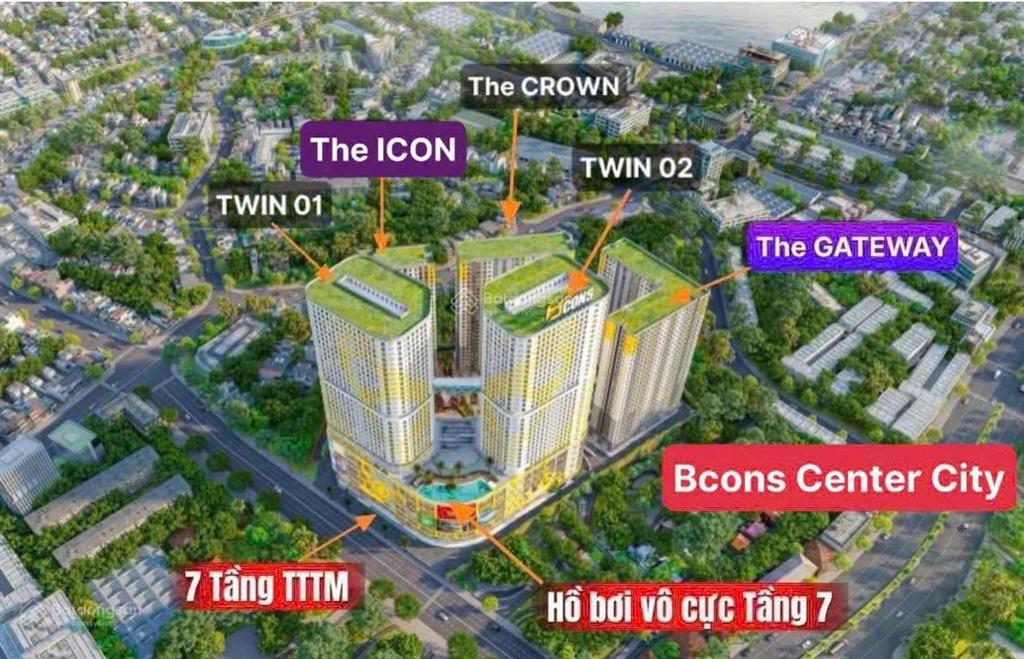 Tháp c  the gateway khu bcons center city  suất nội bộ căn đep, giá gốc cđt không chênh lệch