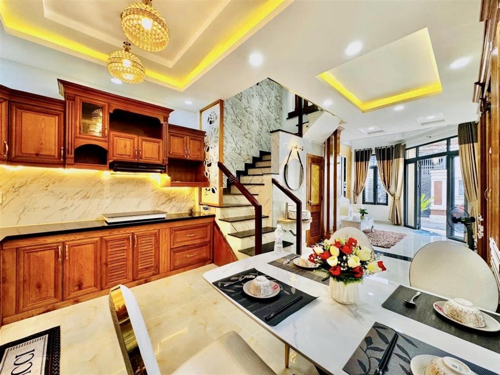 Nhà 5 tầng đẹp  thống nhất  gần cityland gò vấp  hxh thông  chỉ 7tỷ480 tl