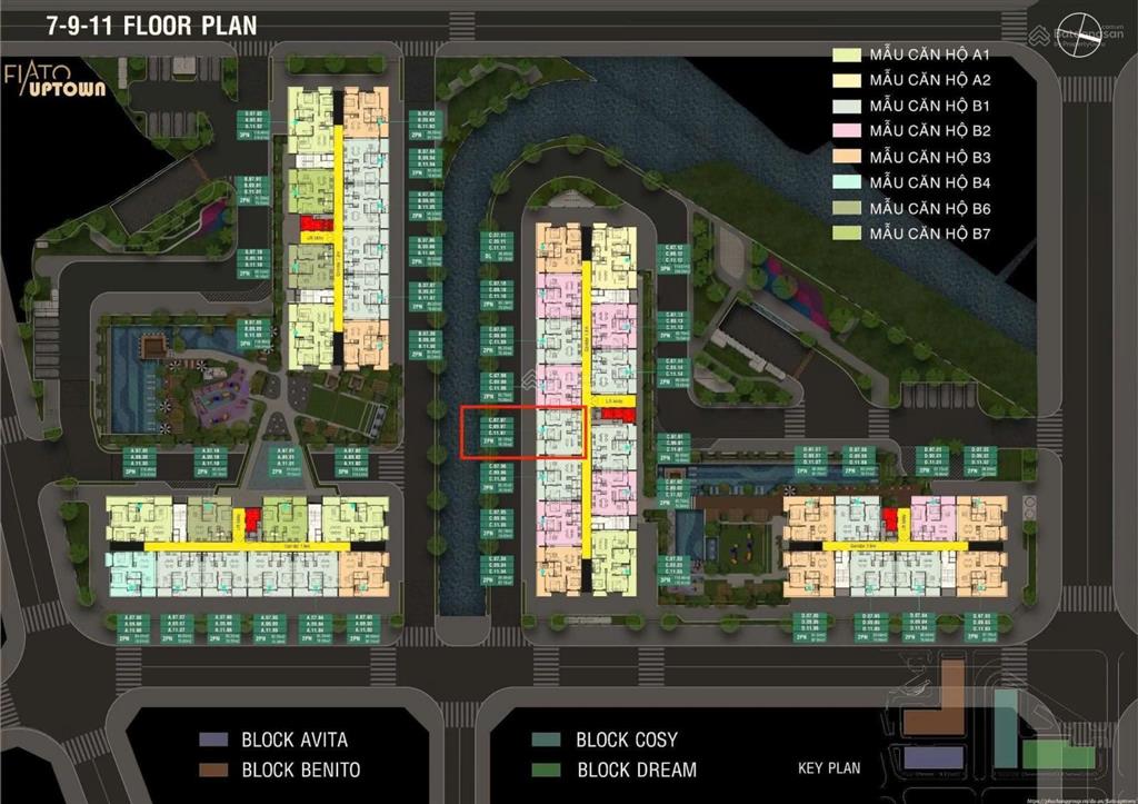 Chuyển nhượng căn hộ cao cấp fiato uptown thủ đức 81m² 2pn, 2wc view hồ bơi, ban công góc siêu đẹp