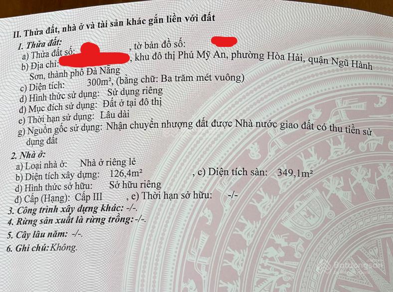 Bán biệt thự ven sông khu đô thị phú mỹ an, đà nẵng diện tích 300m², hồ bơi riêng, sàn 349,1m²
