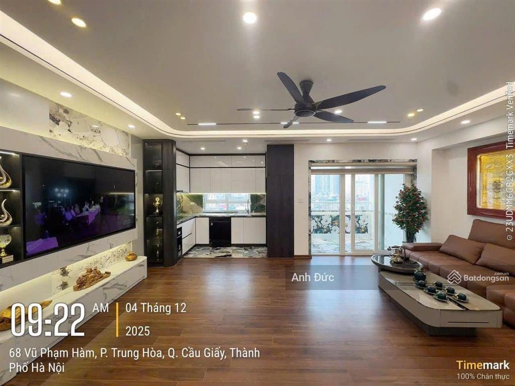 Bán căn hộ trung yên 1 cầu giấy 121m 4pn căn góc full nội thất giá 11,6 tỷ sổ đỏ
