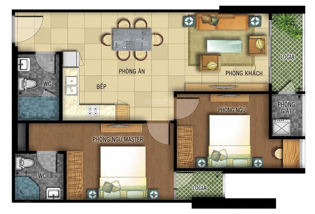 Bán căn hộ jamona city 73m2 (2 phòng ngủ + 2wc) đường đào trí, phường phú thuận, q7