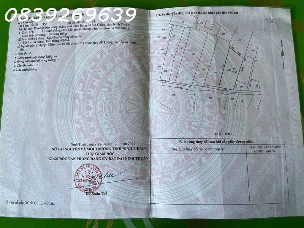 Bán đất NN Đạo Long, gần ngã 3 An Long, cách đường Thống Nhất 300m