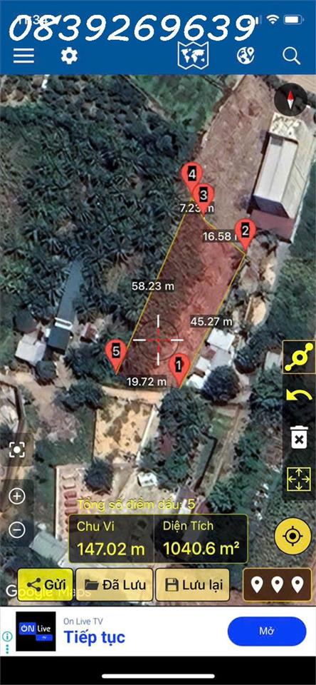 Bán đất NN Đạo Long, gần ngã 3 An Long, cách đường Thống Nhất 300m