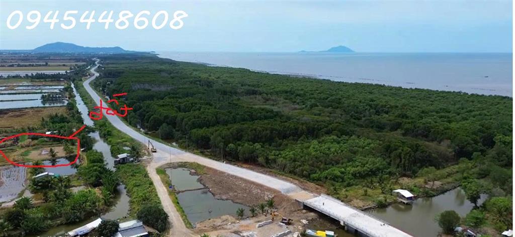 Bán 11 công đất mặt tiền đê quốc phòng, xã Hòn Đất, tỉnh An Giang
