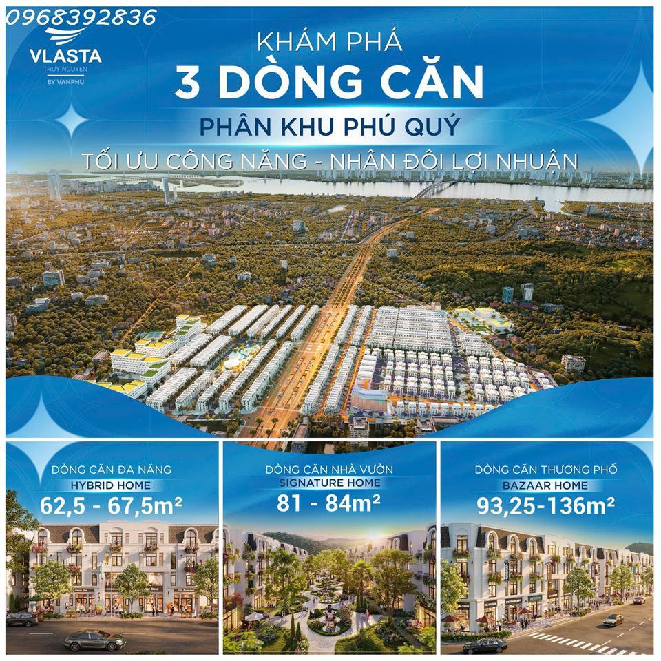 BÁN NHÀ PHỐ VLASTA THỦY NGUYÊN  GIÁ TỪ 4,5 TỶ  SỞ HỮU LÂU DÀI