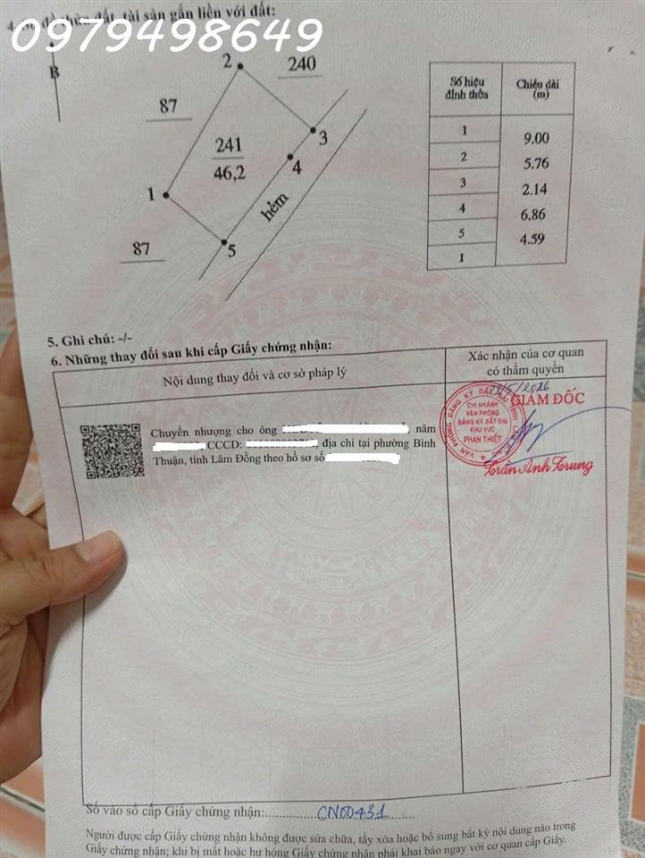 CHÍNH CHỦ CẦN BÁN ĐẤT TRUNG TÂM PHAN THIẾT – CƠ HỘI ĐÓN SÓNG THÀNH PHỐ BIỂN ĐANG BỨT PHÁ