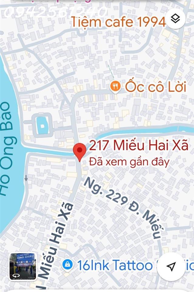 Bán nhà đất đường Miếu Hai Xã (Hải Phòng, Quận Lê Chân)