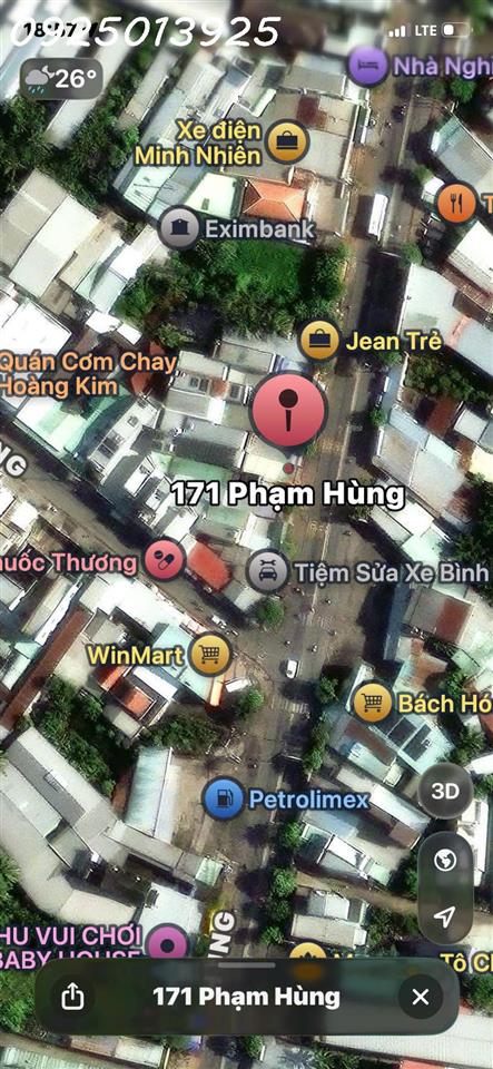 Chính chủ cần bán gấp 1 căn nhà mặt tiền Phạm Hùng, DT 154m2, giá 7,8 tỷ
