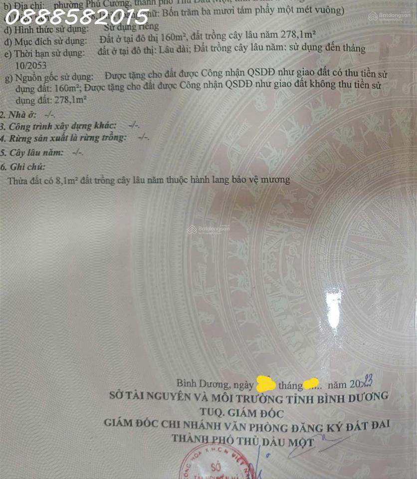 Bán nhà mặt phố 445, Cách Mạng Tháng Tám, Phường Phú Cường, 438.1m2
