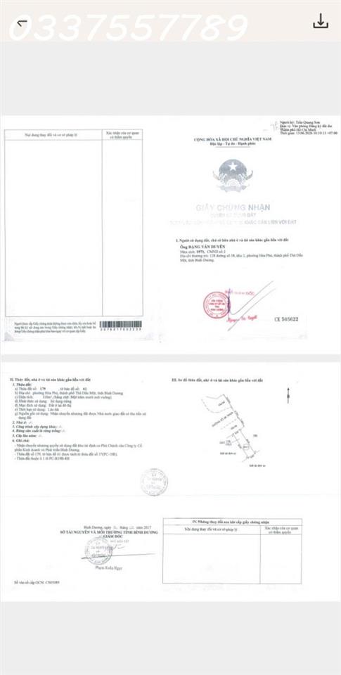 Bán đất tặng nhà cấp 4 tại Hòa Phú, Thủ Dầu Một, DT 110m2 full thổ cư, giá 5,8 tỷ