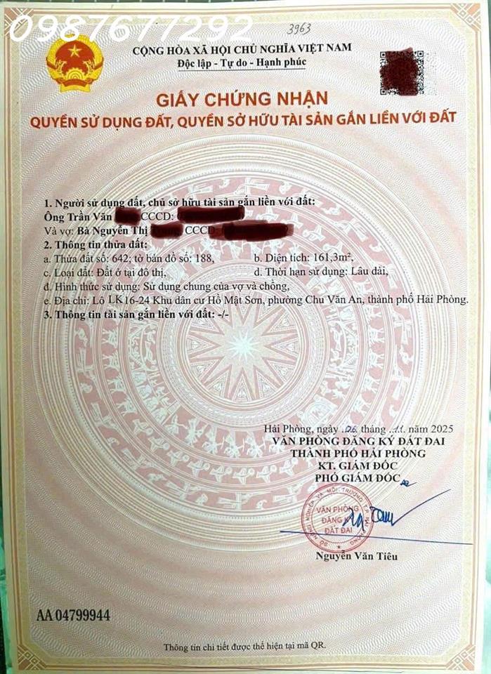 Bán hoặc cho thuê lô góc 2 mặt tiền siêu đẹp tại Sao Đỏ, TP. Chí Linh, DT 161 m2, giá đầu