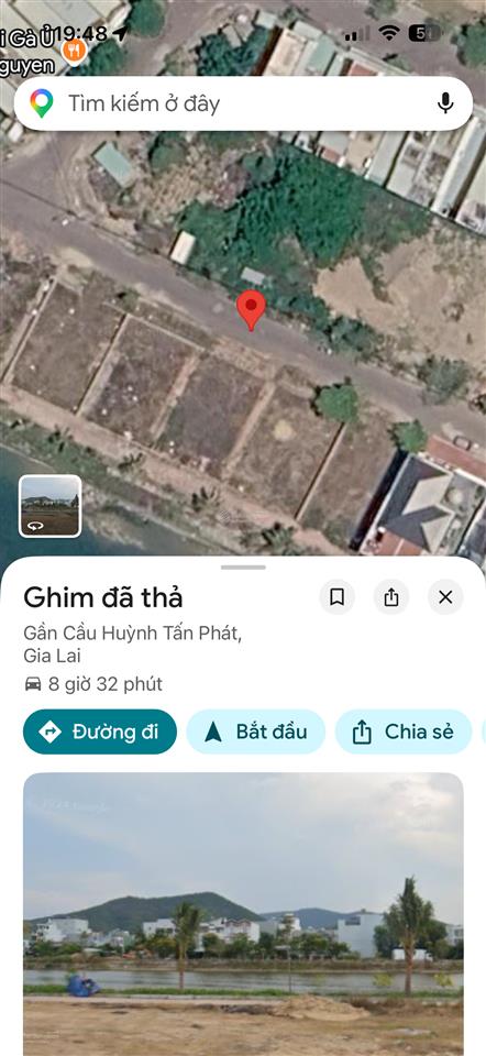 Bán lô đất 197.5m2, mặt tiền 12m, giáp sông hà thanh, qui nhơn