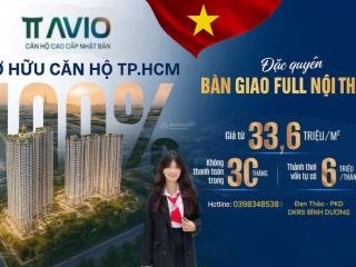 Căn studio tt avio giá chỉ 1tỷ3, bàn giao full nội thất, chiết khấu tới 10%. miễn phí quản lý 3 năm