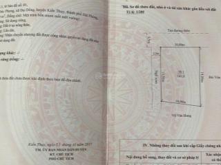 Bán đất lô góc 141m đường trục thôn đại đồng, kiến thuỵ ngang 10m