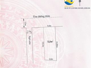 Chính chủ bán lô đất đẹp trục thôn xã đại đồng kiến thuỵ hải phòng